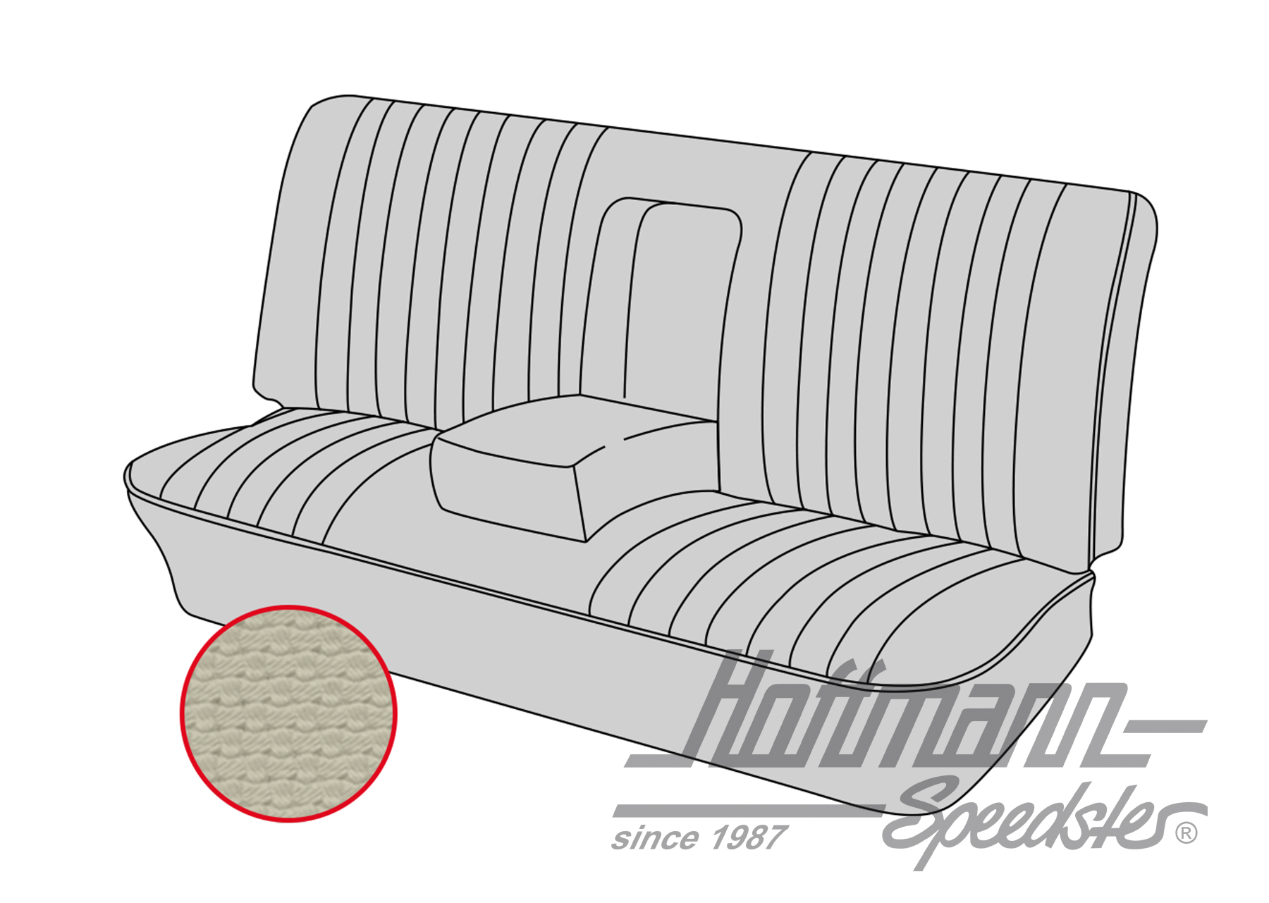 Funda para banco, Tipo 3, 8.72-7.73, blanco antiguo | 43-3213-05 | 069-9626-05