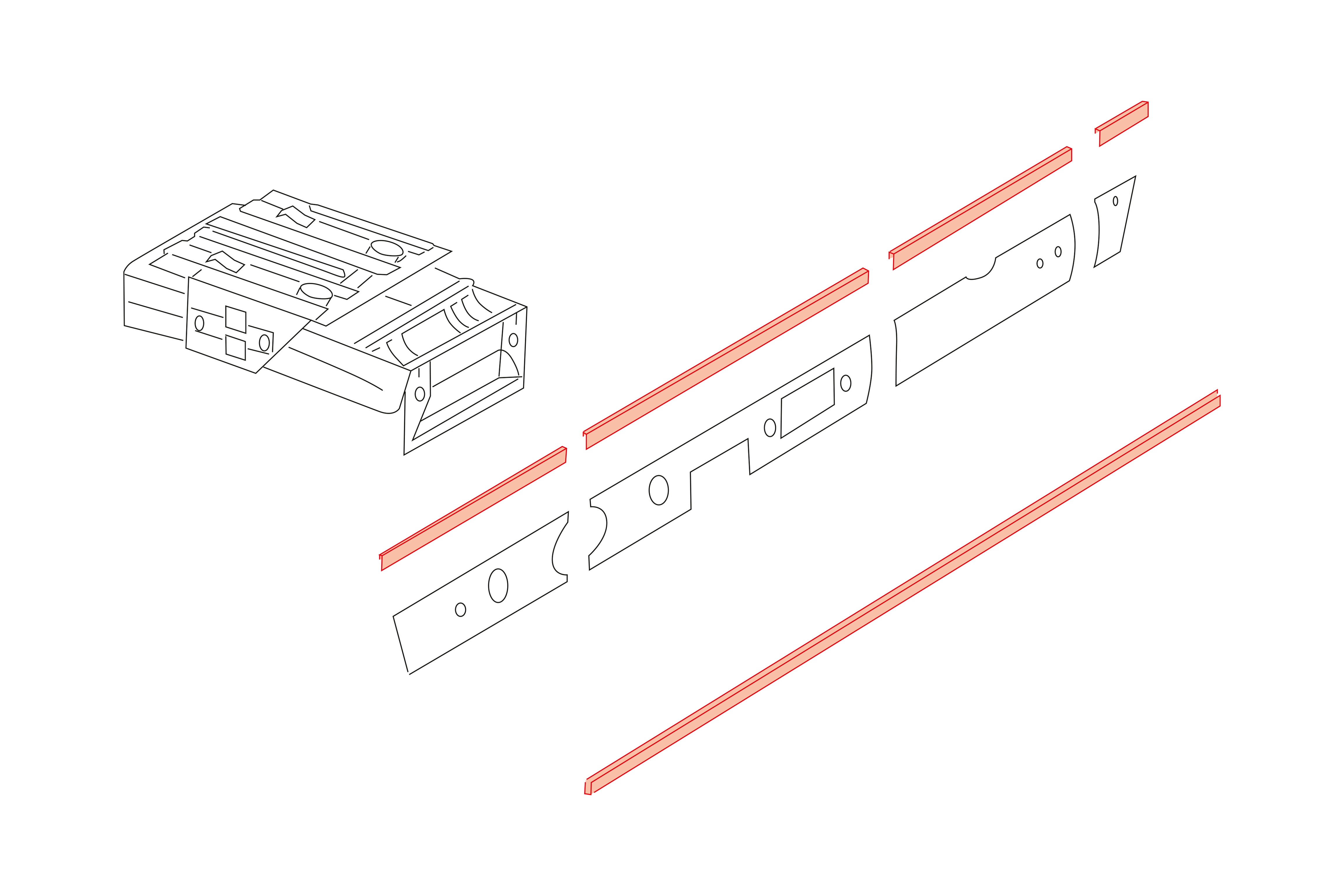 Juego de molduras, tablero de instrumentos, 911/912, 65-68                                          