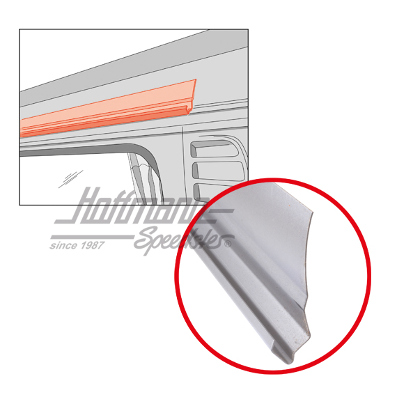 Chapa de reparación, viertegauas, 1250 mm | 211 817 310 A | 096-0680