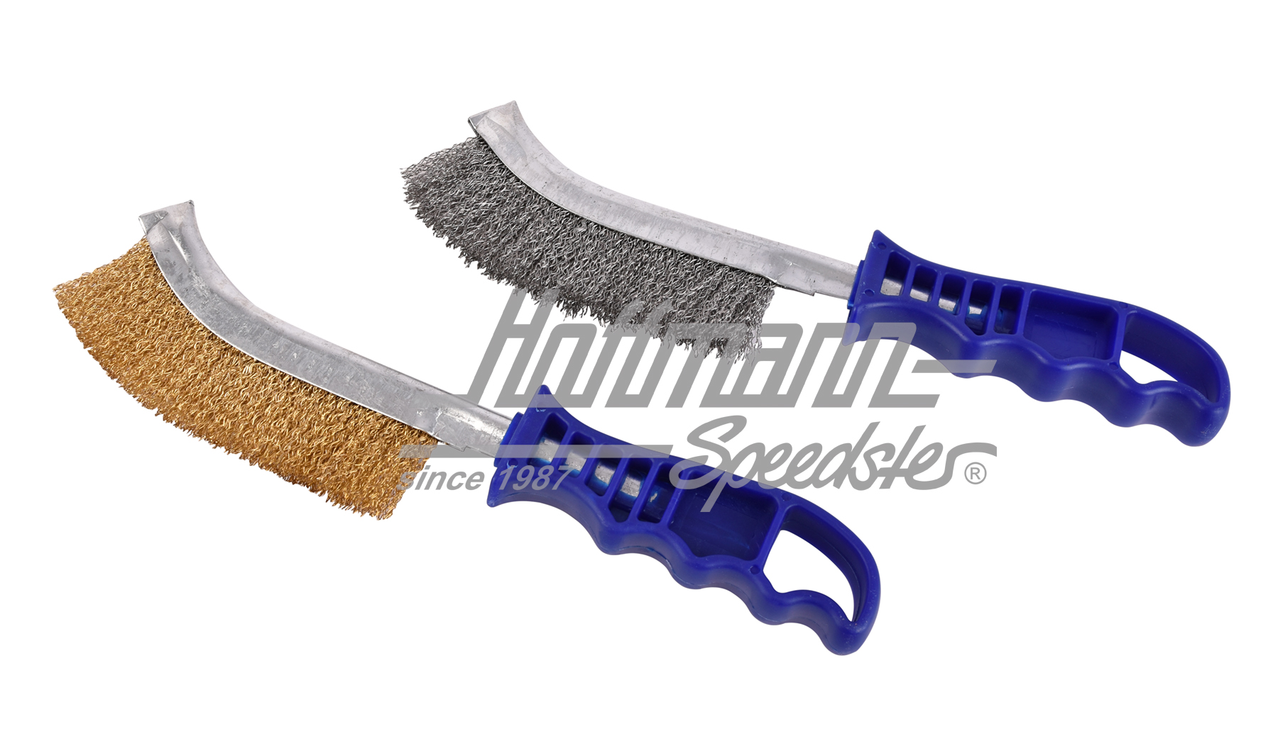 Juego de cepillos de alambre, acero + latón, 2 piezas |  | 027-0747