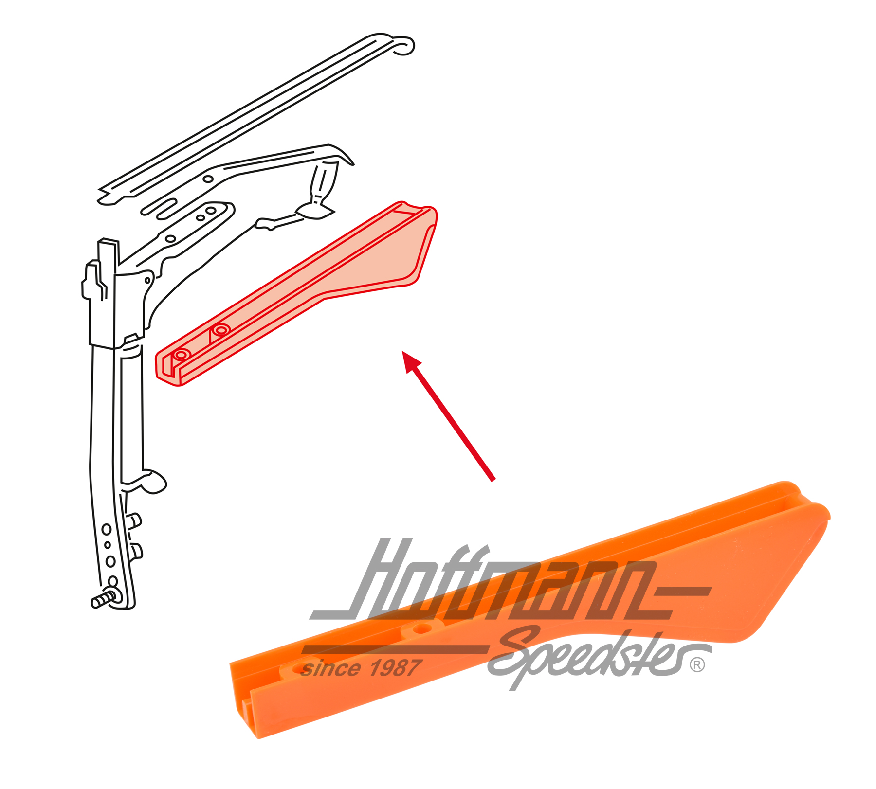 Cristal de indicador de dirección, forma antigua, -1,54, reproducción | 111 953 601 | 020-4456-36