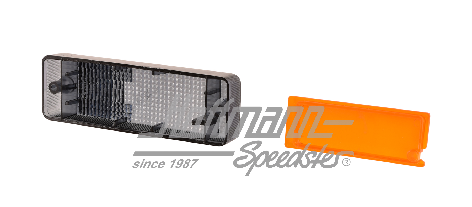 Vidrio del intermitente, Golf 1 Cabriolet, 88-93, negro                                             