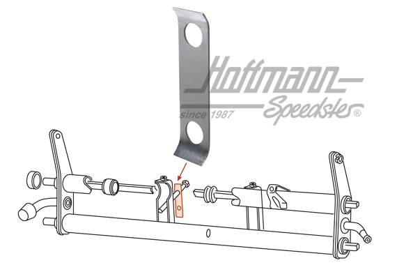 Chapa de seguridad, eje anterior, -7.65 | 111 401 281 | 020-2517-60