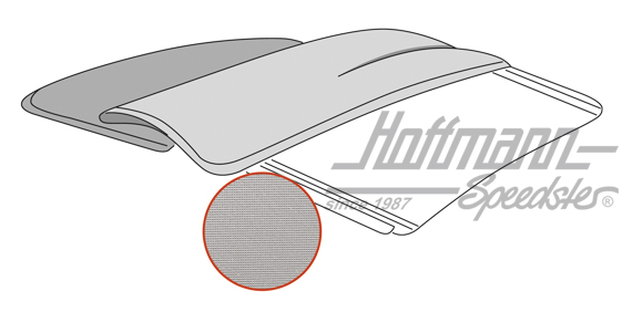 Funda de techo plegable, 56-67, PRFV, blanca | --- --- --- | 055-7184-15