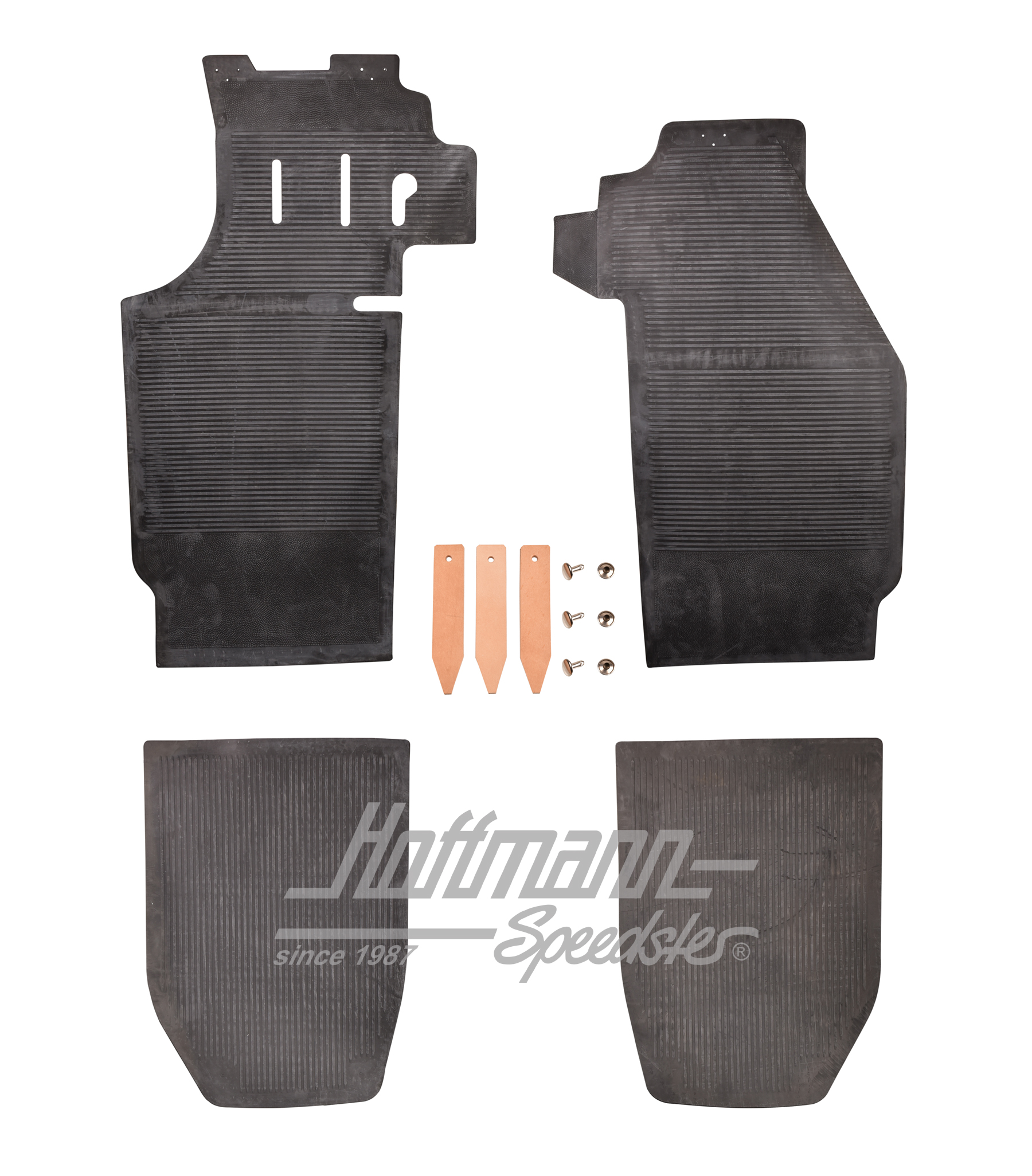 Juego de esteras de goma, negro, 4 piezas, 65-73 | 902 551 011 20 | 512-4110