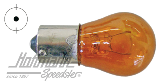 Bombilla de un filamento, "naranja", 12V, 21W | 500 264 Y0 | 020-4419-07