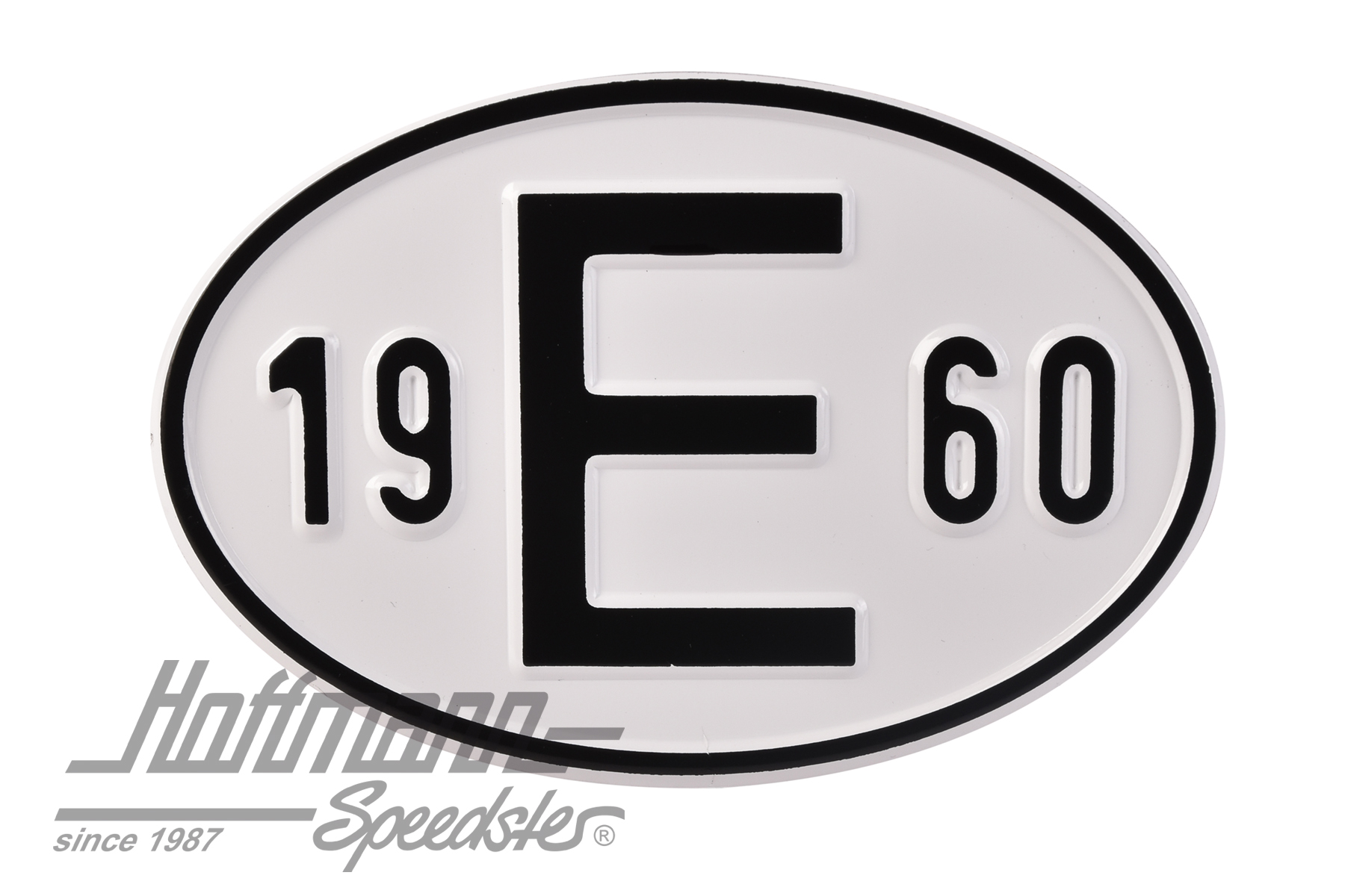 Placa de nacionalidad "E" (España), "1960", aluminio |  | 020-2403-60