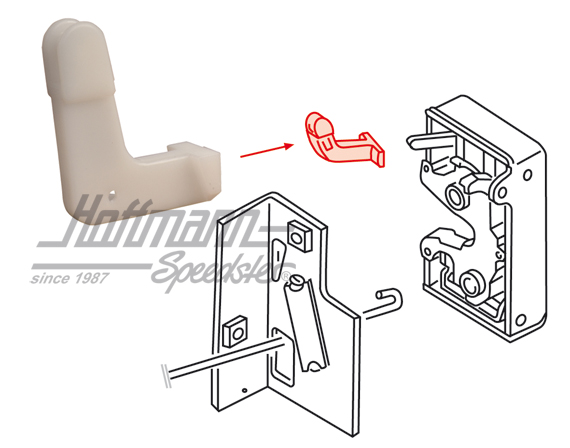 Palanca, cerradura de puerta, posterior, izquierda / derecha | 173 839 080 | 180-1024-10