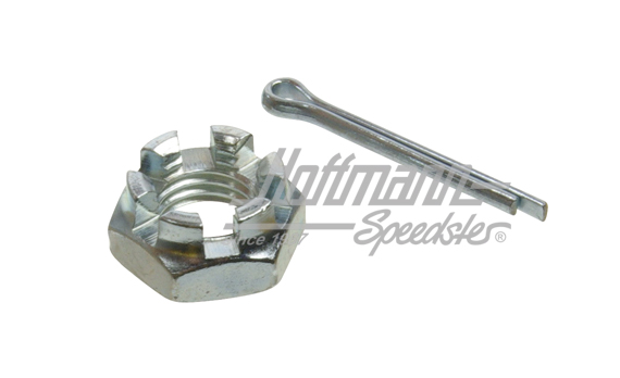 Tuerca almenada, extremo barra de direccin, M 12 x 1.5 mm | N  011 212 2 | 020-4387-42