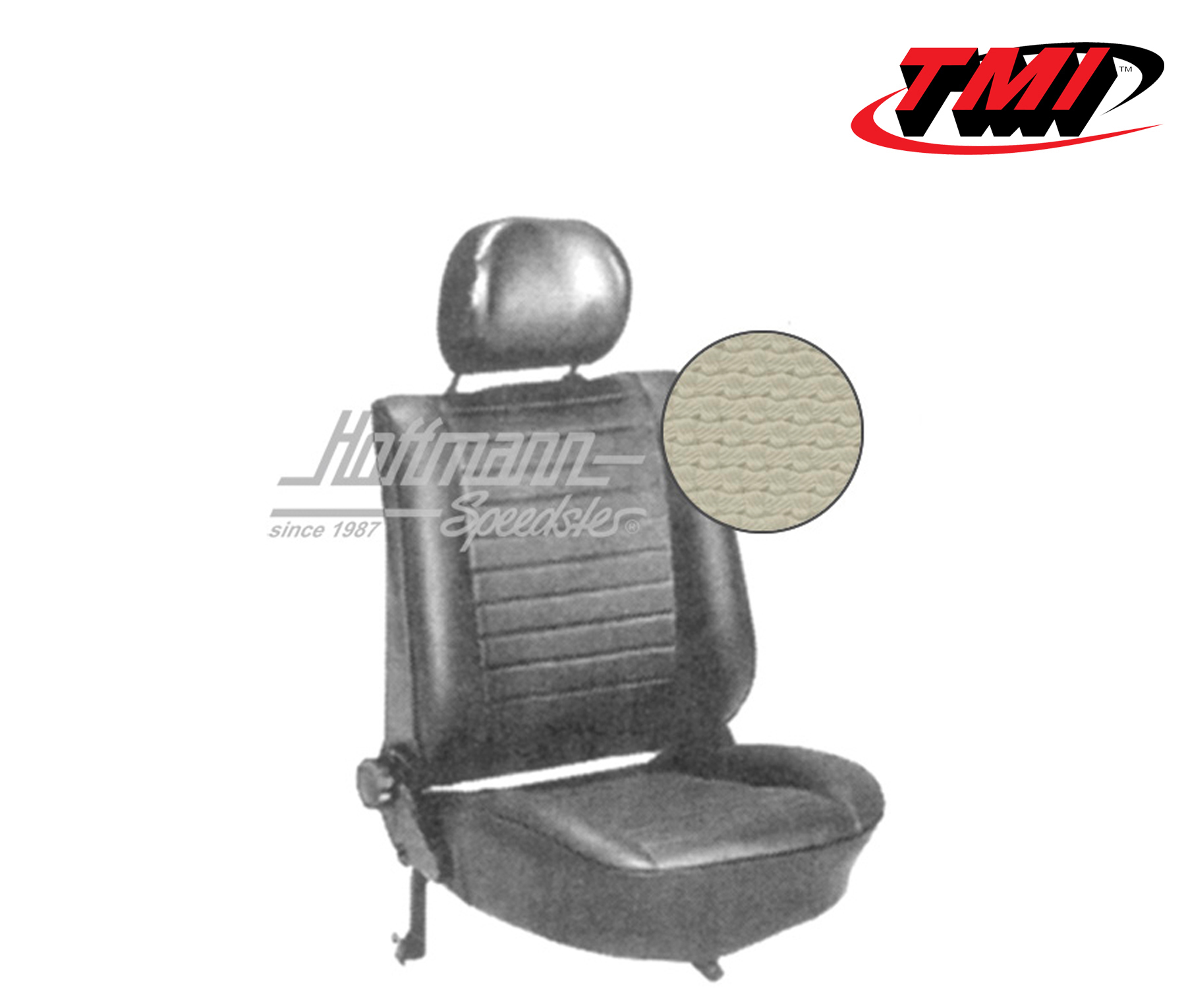 Fundas de asientos, Cabriolet, 8.76-, tejido de cesta, blanco antiguo | 43-1328-05 | 055-6450