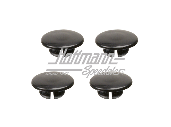 Tapón de bisagra de puerta, 4 piezas, negro | 311 831 439 A Satz | 020-5269-10