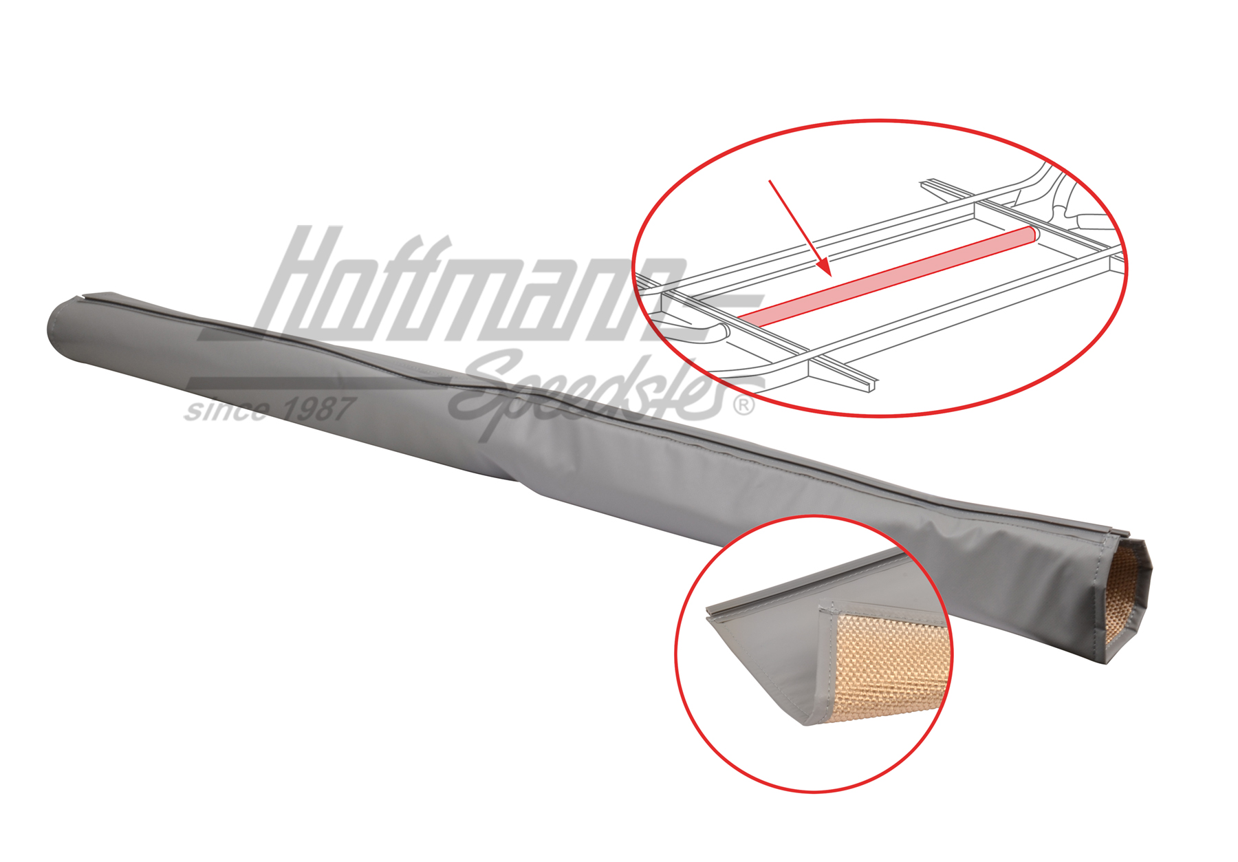 Aislamiento, vinilo, tubo de calefacción, centro | 211 255 723 C | 087-3014