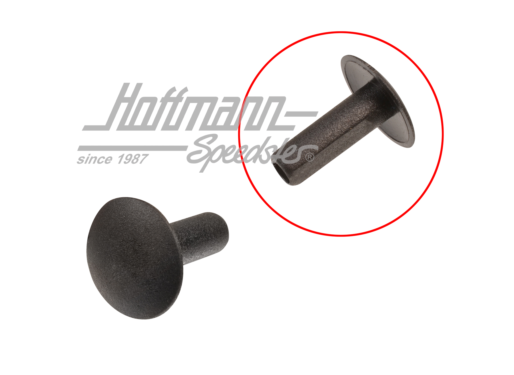 
Tapón, pilar B, Golf 1, negro | 171 880 747  01C | 180-1920-40