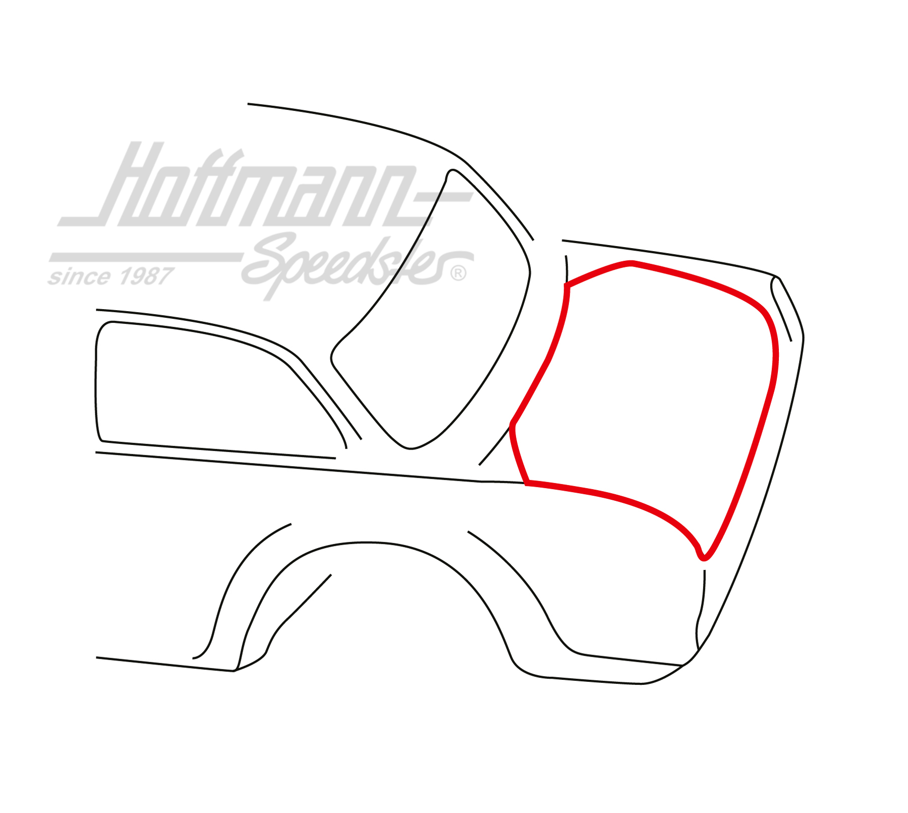 Junta, portón posterior, Tipo 3, Notchback | 311 827 705 | 069-8072