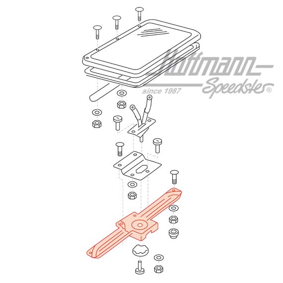Embellecedor, ventilación techo Westfalia, gris                                                     