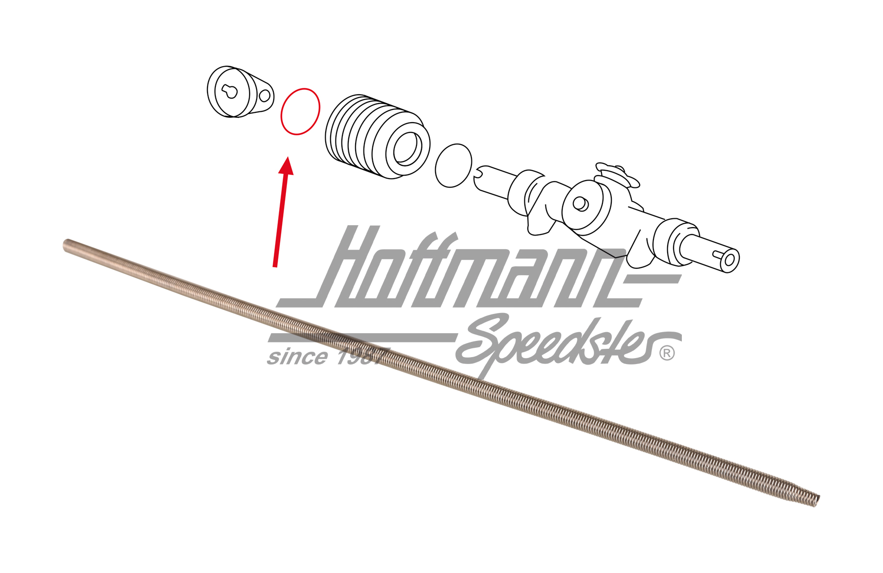 Resorte de retención, fuelle, exterior
, 911/914                                                   