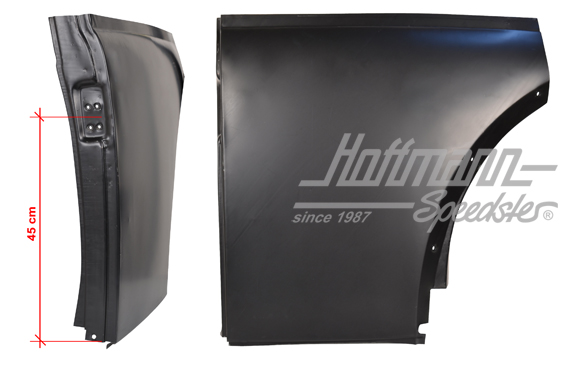 Chapa lateral, corto, 66-, posterior izquierda | 111 809 081 B | 050-2161-01