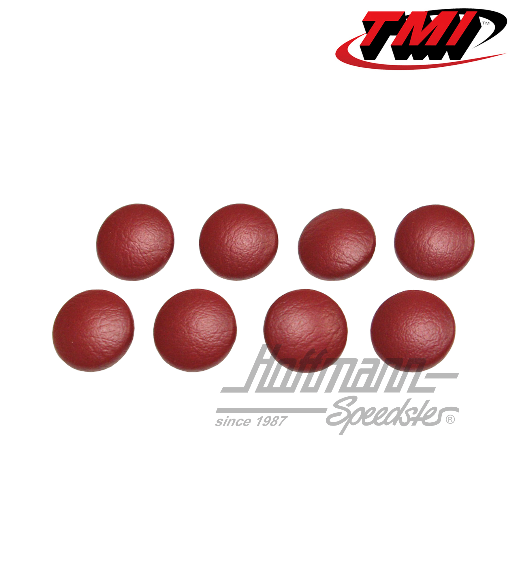 Botones de tapicería, juego de 8 unidades, rojo | 43-4414-17 | 055-7072