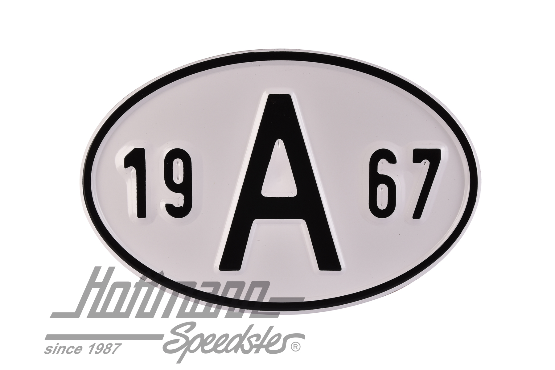 Placa de nacionalidad "A" (Austria), "1967", aluminio |  | 020-2398-67