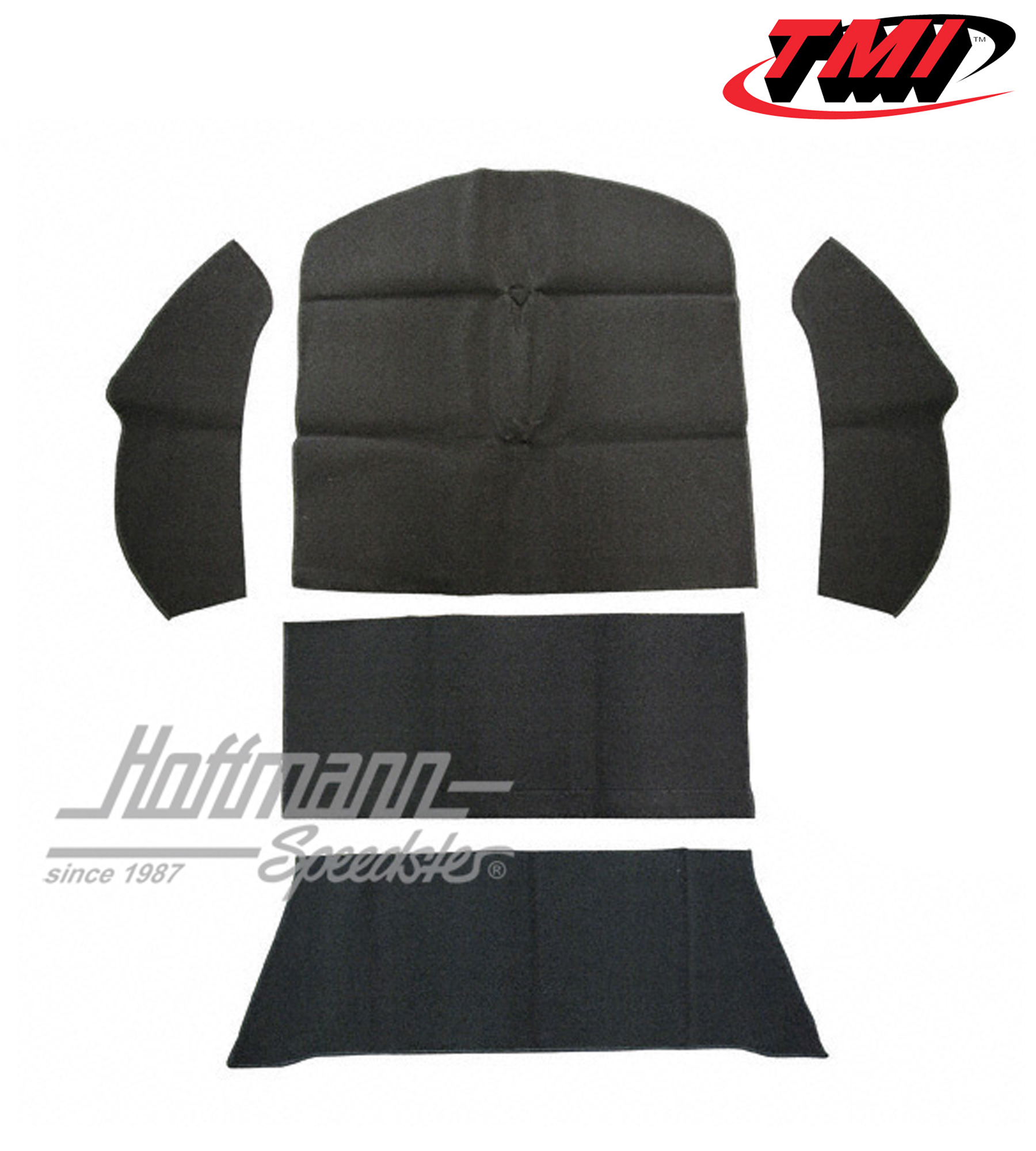 Juego de alfombras, compartimento almacenamiento, Sedán, terciopelo, negro, 8.72- | 34-R1103-801 | 055-7636