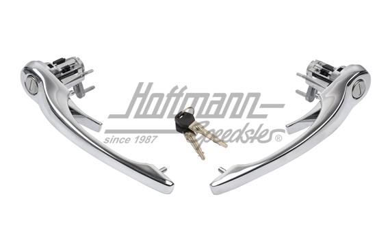 Tiradores de puerta, de cierre igual, 69-76, cromada                                                