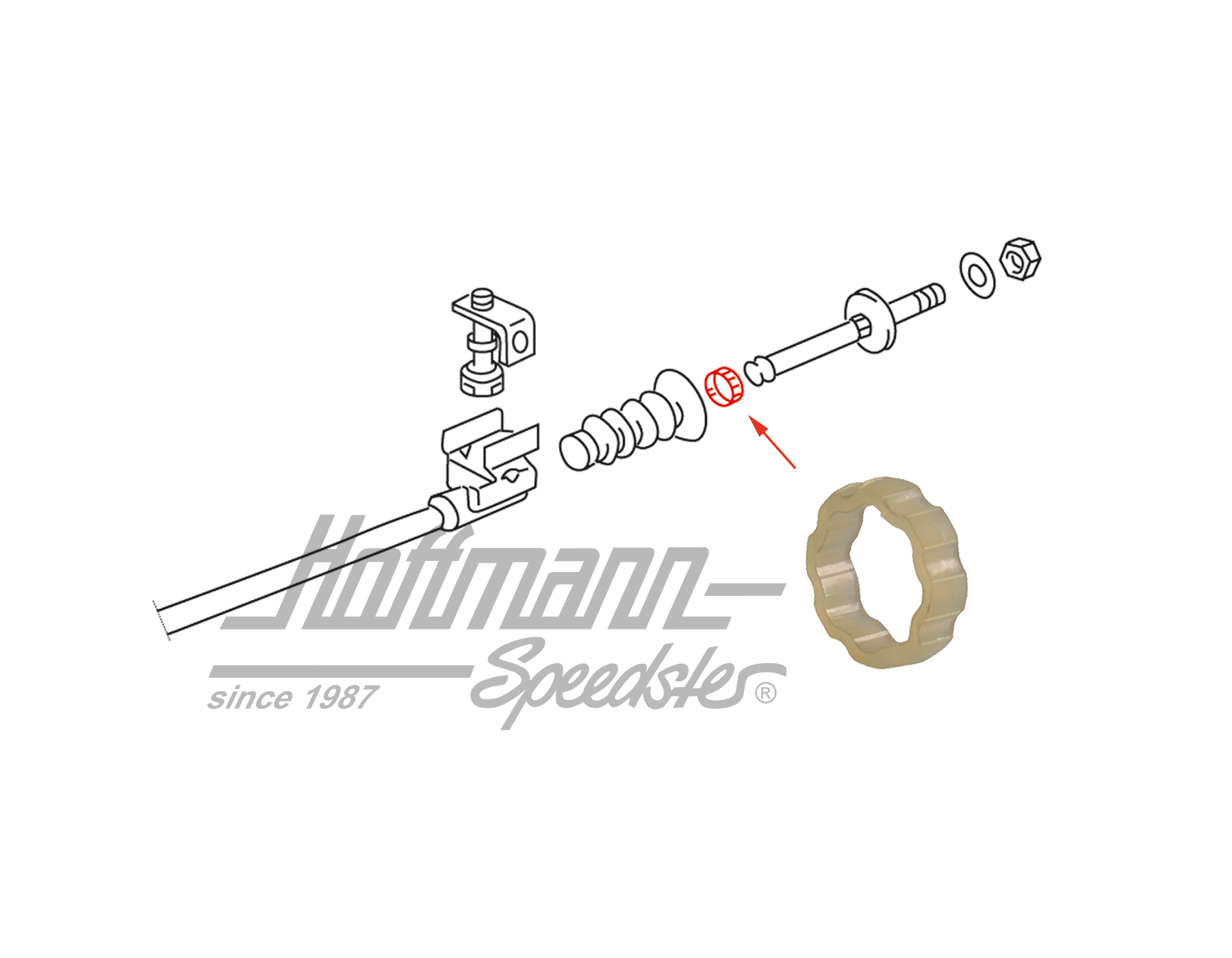 Anillo de guía
, perno de conmutación, -82 | 251 711 227 | 315-1519-10