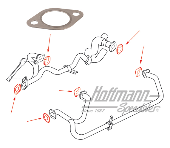 Junta, tubería de escape / culata, WBX | N  901 316 02 | 320-3316