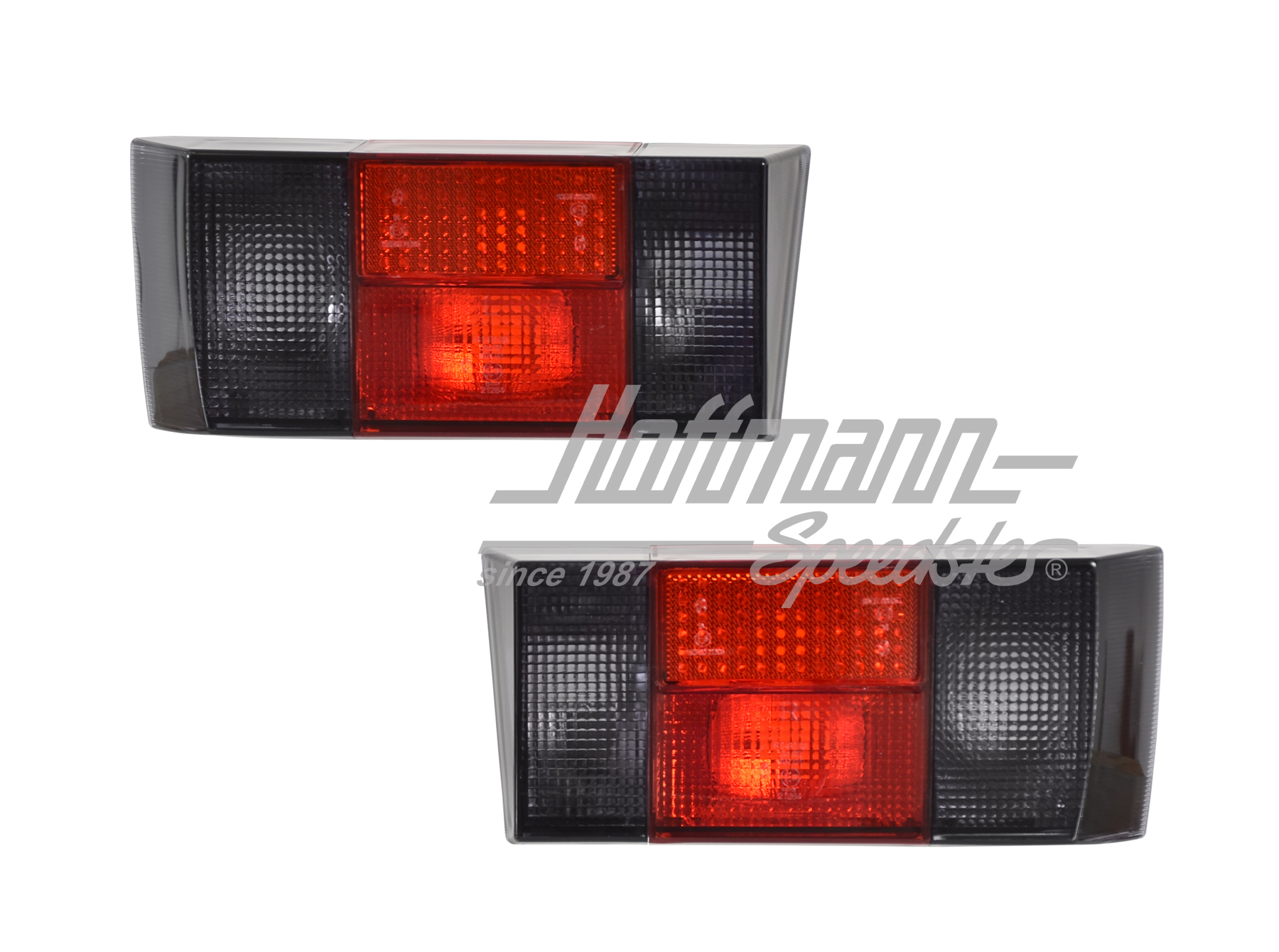Pilotos traseros, Golf 1, 74-93, rojo/ahumado | 171 945 111 K / 171 945 112 K | 190-4390-80