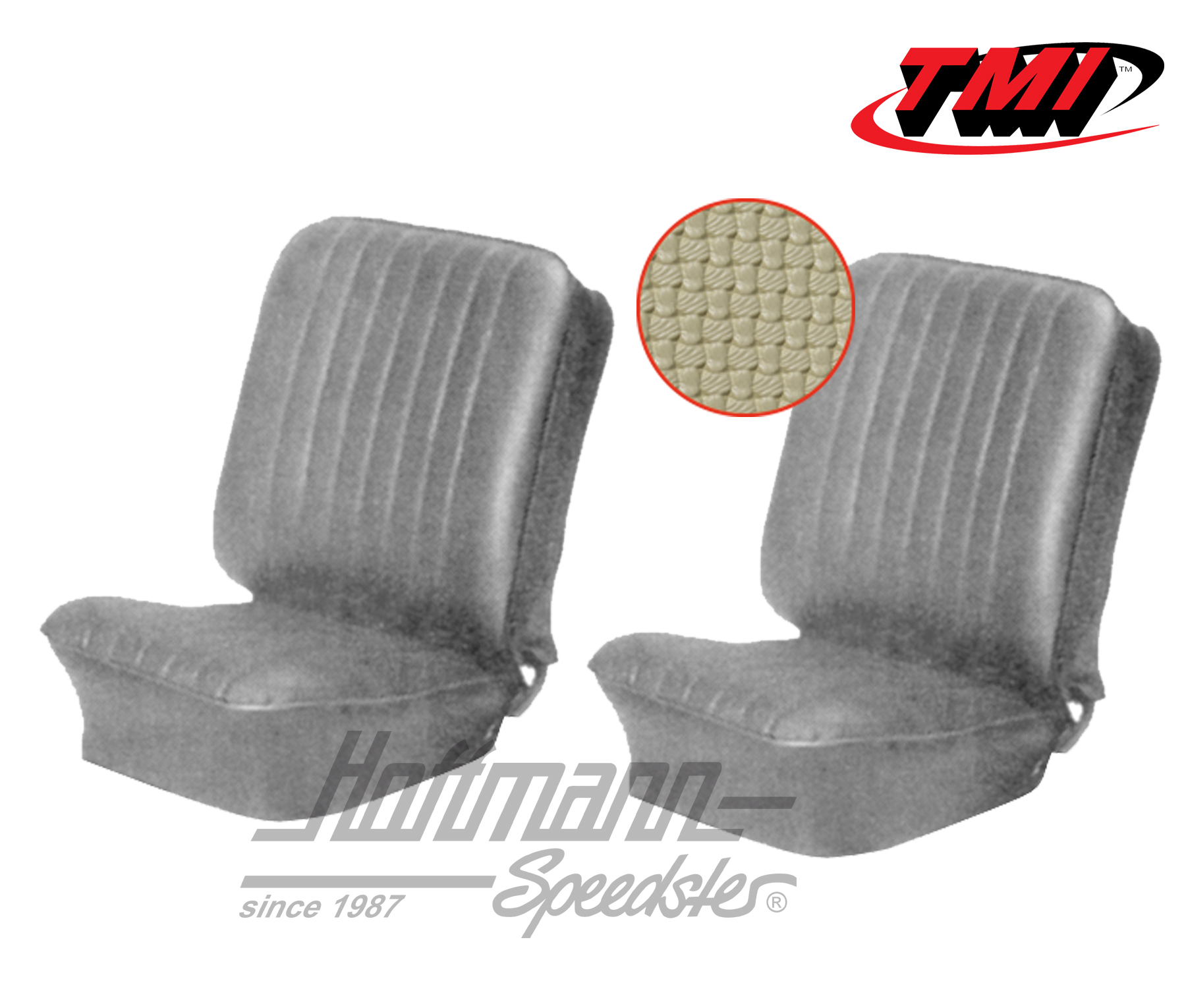 Fundas de asientos, Karmann Ghia, delanteros, 55-60, beige | 43-1501-04 | 066-0065-30