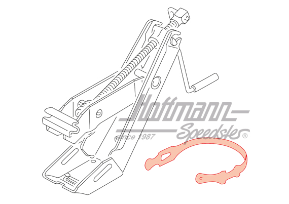 Correa de sujeción, gato, Furgoneta T3, Golf 1/2 
                                                 