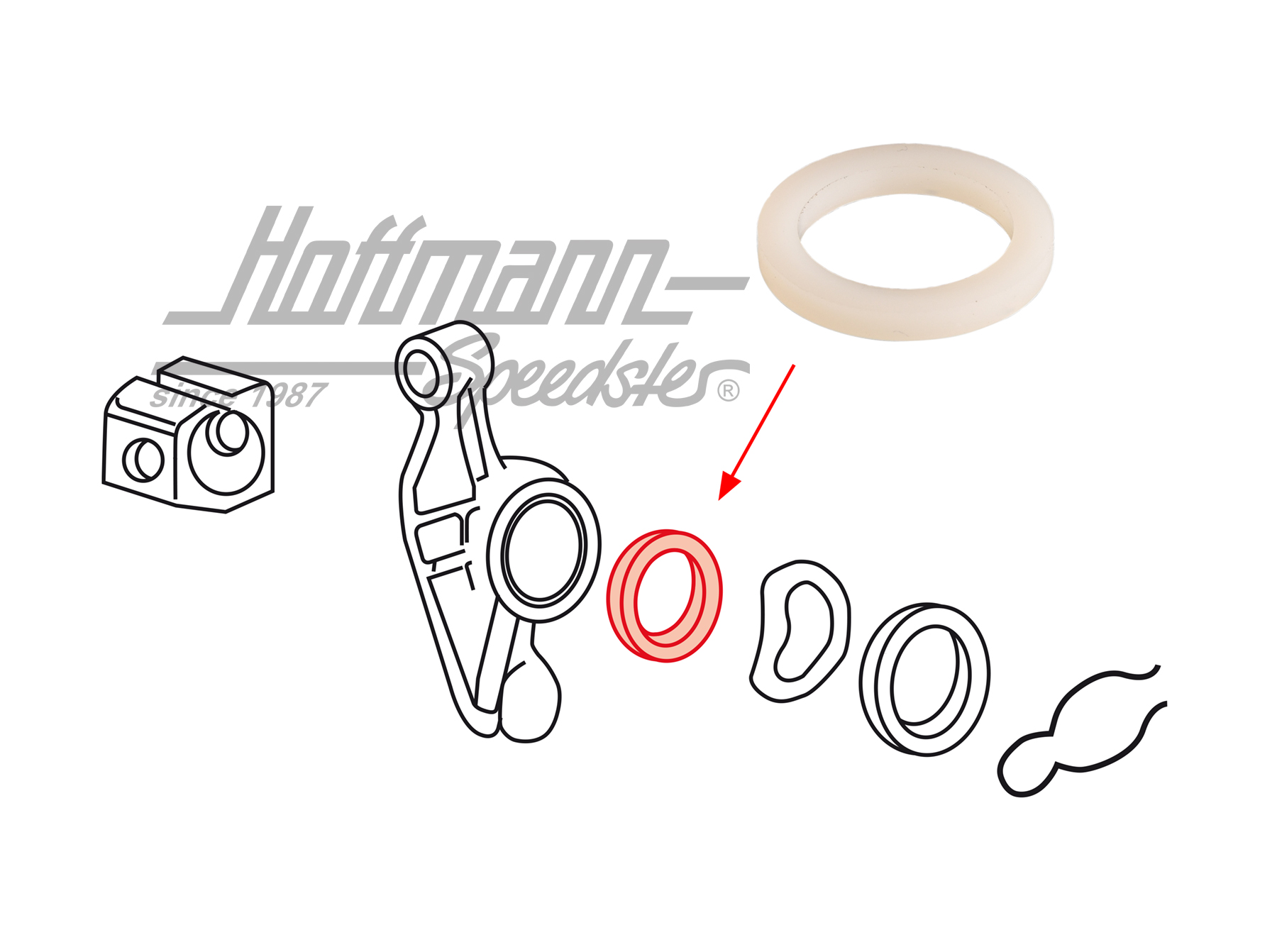 Arandela de tope
, soporte de cojinete | 040 109 445 1 | 020-0076-08