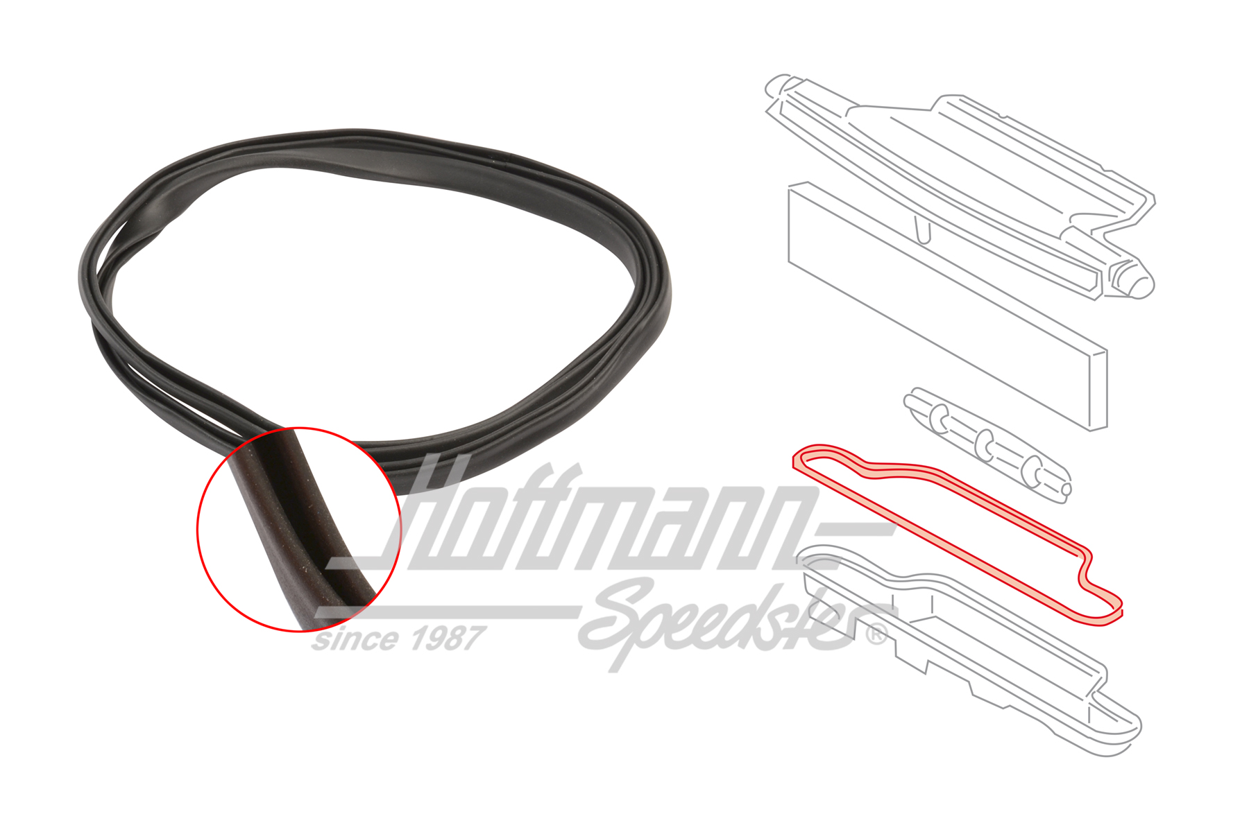 Junta, caja de aire fresco, inferior, 65-68 | 901 571 292 20 | 515-0870-48