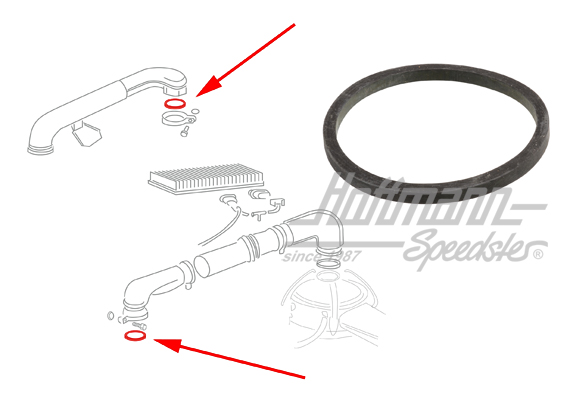 Junta anular, colector de admisión / carburador | 211 129 643 | 020-0899-24
