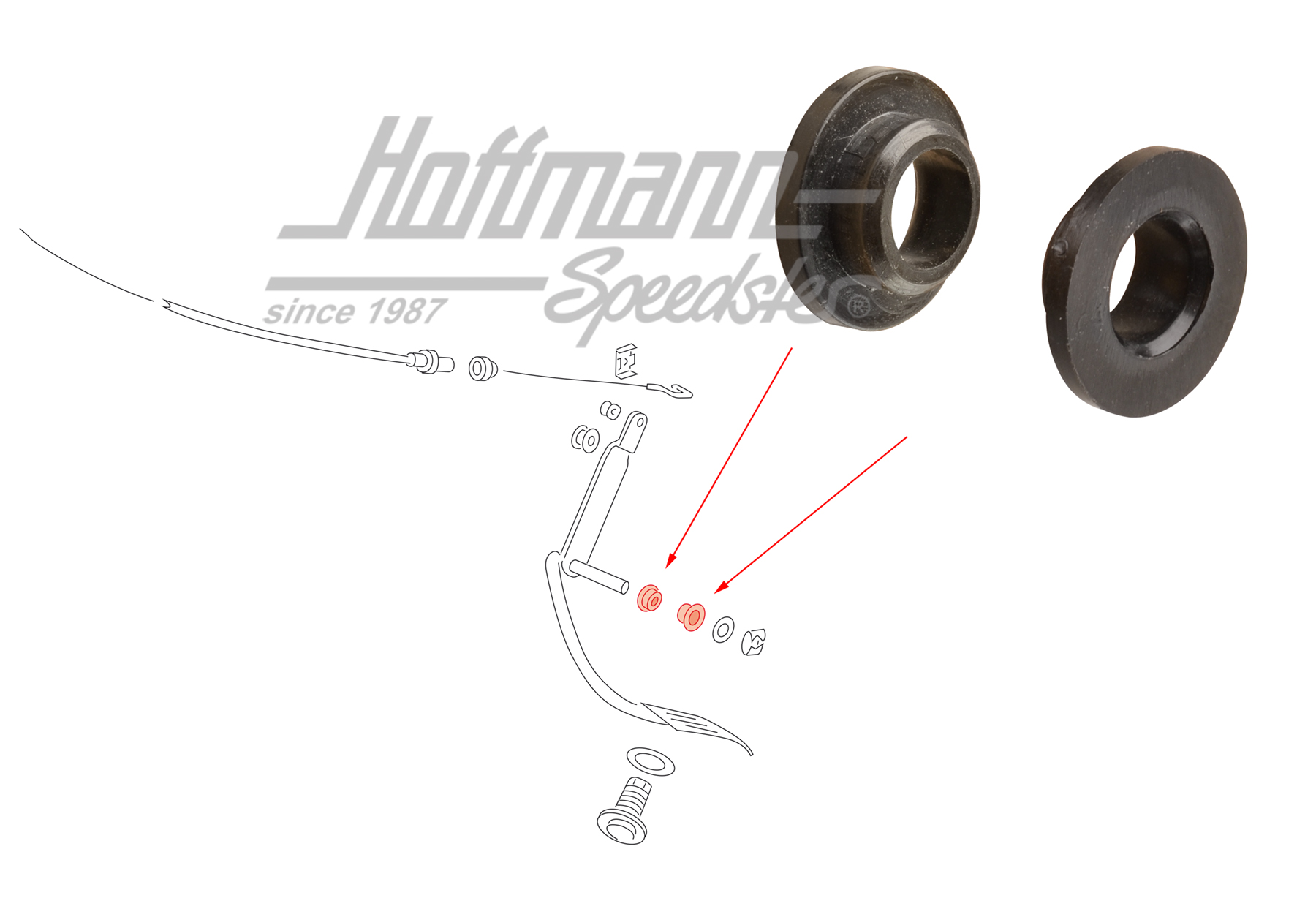 Casquillo, pedal de acelerador, Golf 1 | 823 721 543 | 170-1603
