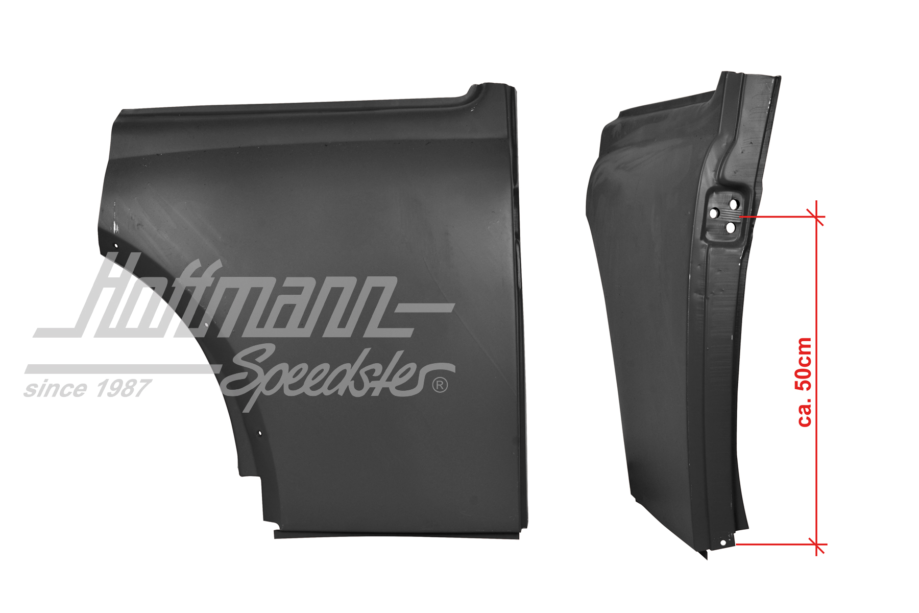 Chapa lateral hasta 4° agujero, trasero, dcho. | 111 809 082 A | 050-2162