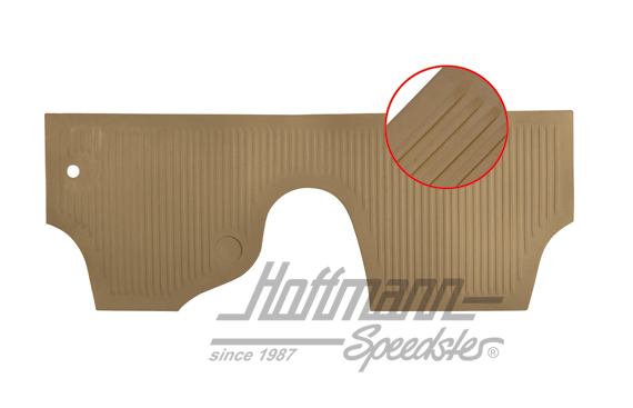 Estera de goma, chapa antisalpicaduras, -7.59, marrón | 111 863 107 BN | 020-5451-06