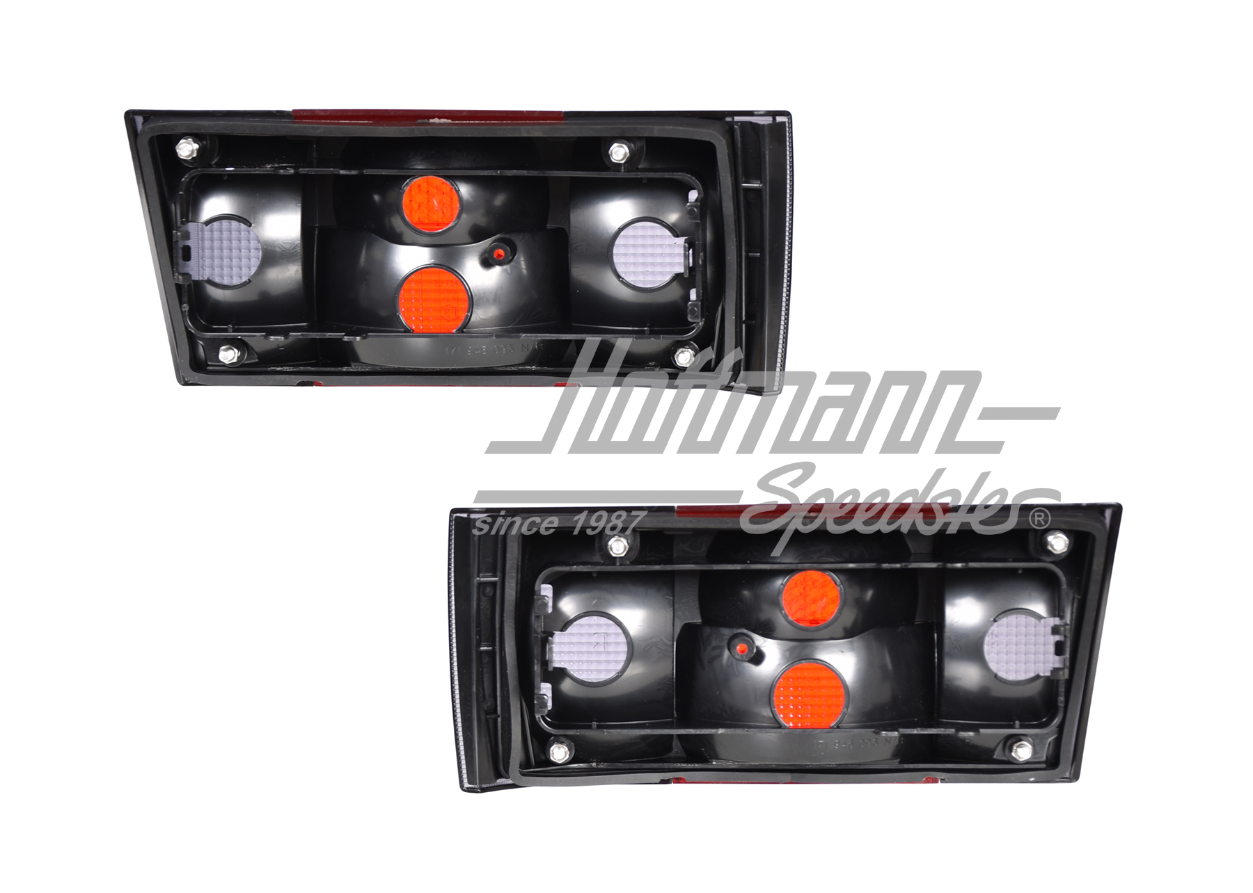 Pilotos traseros, Golf 1, 74-93, rojo/ahumado                                                       