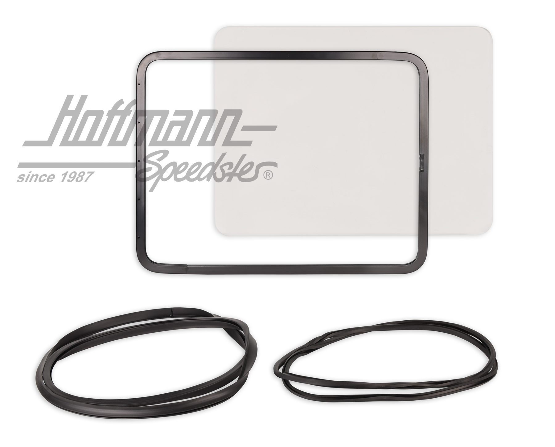 Juego de ventanillas pop-out, claro, posterior, negro | 211 898 105 A | 089-3840-32