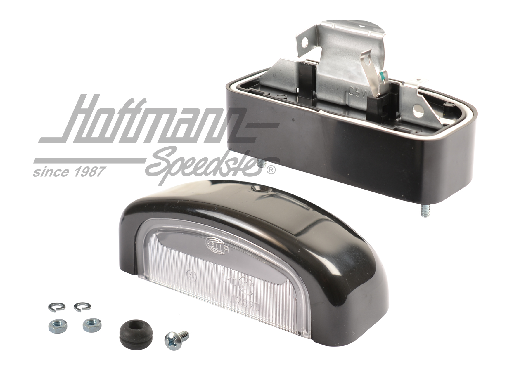 Luz de matrícula, negra, Hella (alta)                                                               