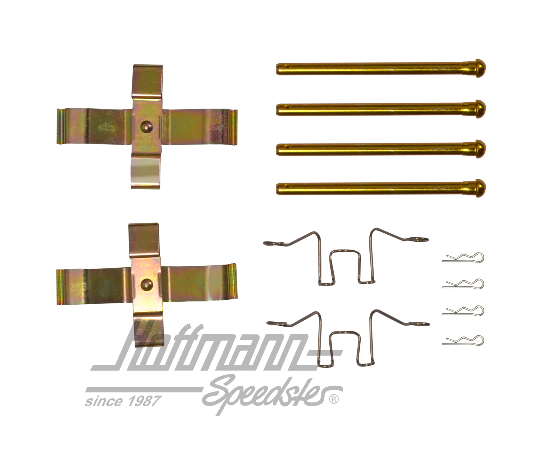 Juego de fijación, zapatas de freno, anterior                                                       