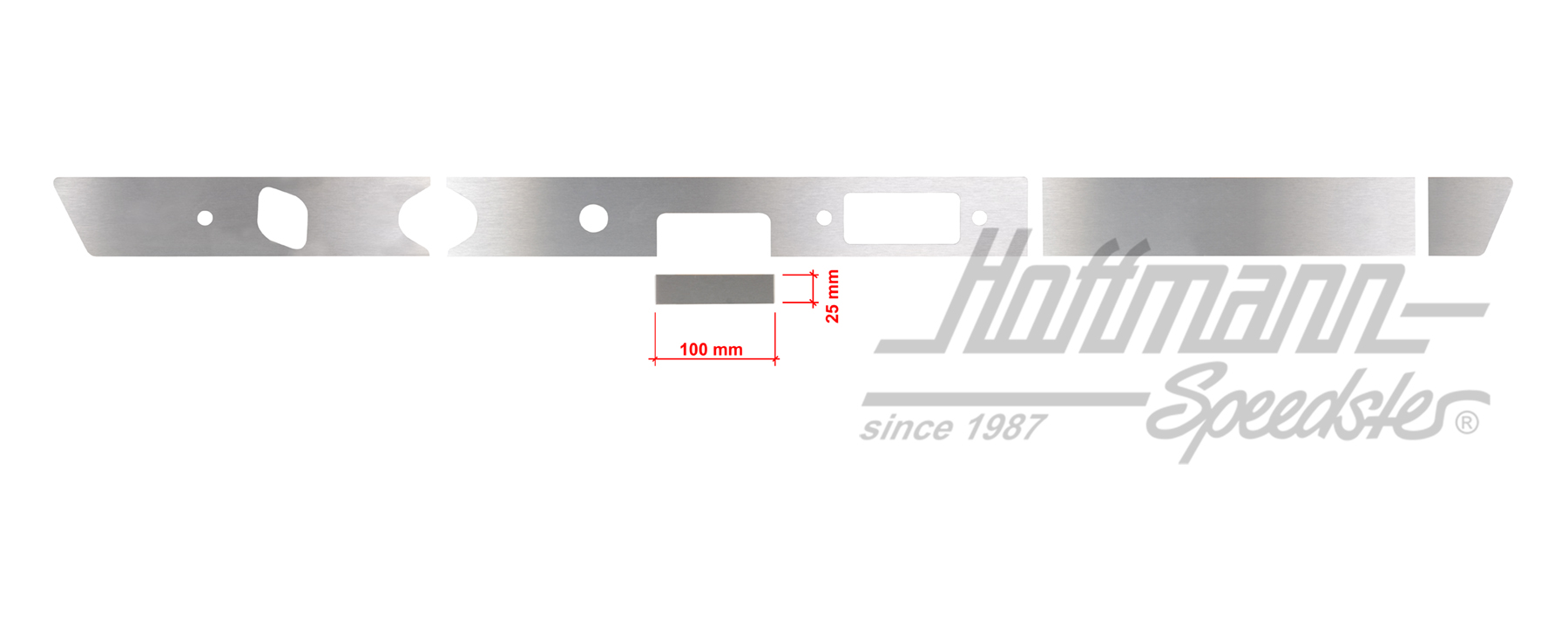 Embellecedor, cuadro de instrumentos, 911, 100x25mm  
 | 901 552 041 52  Satz 1 | 580-0010-25