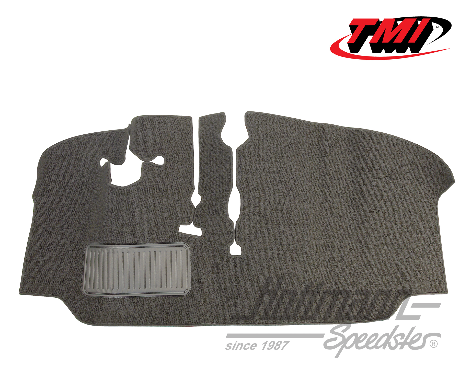 Alfombrilla, espacio para los pies, Furgoneta T2, 8.72-, gris | 34-F2103-407 | 098-0009