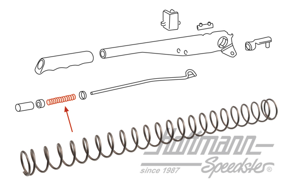 Resorte, palanca del freno de mano, 911                                                             