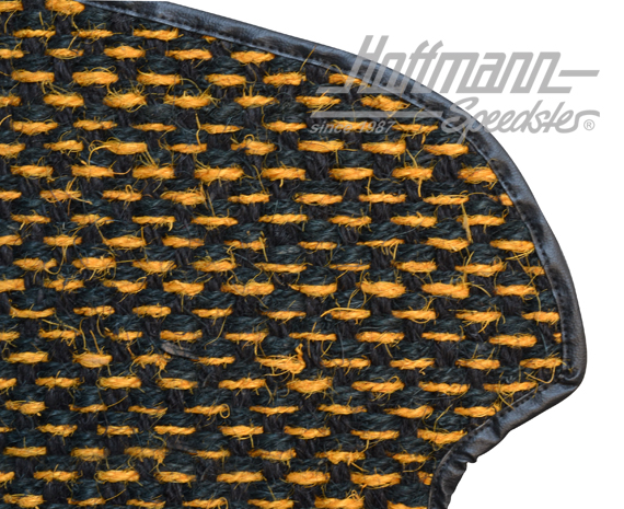 Alfombrillas, fibra de coco, 72-79, amarillo / negro                                                
