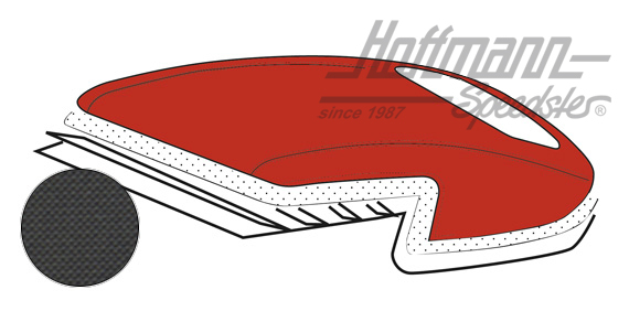 Capota, 8.59-3.67, material de PVC, negra |  | 060-4001-10