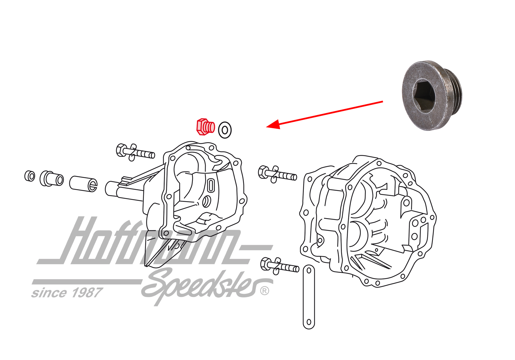 Tornillo de cierre, cambio, M18 x 1.5mm | 113 301 229 A | 020-4570-30