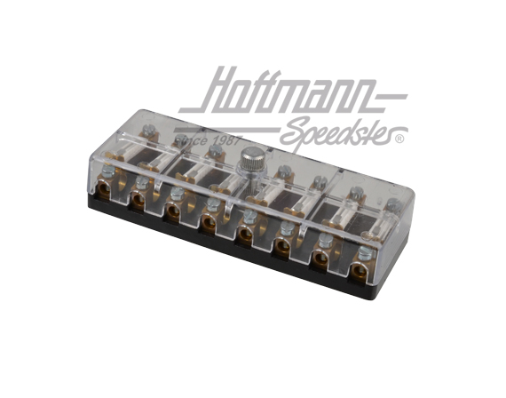 Caja de fusibles con tapa, óctuple (transparente)                                                   