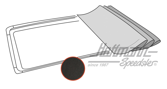 
Funda de techo plegable
, Golf 2, Sonnenland, negra | --------- | 208-5582-10