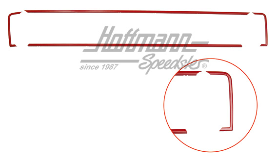 Kuego de molduras, parrilla de serie, rojo | 171 898 677 rot | 180-1166