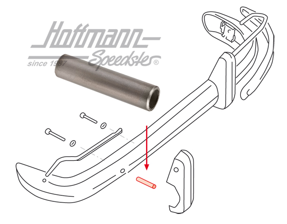 Casquillo distanciador
, tope de parachoques, posterior                                            